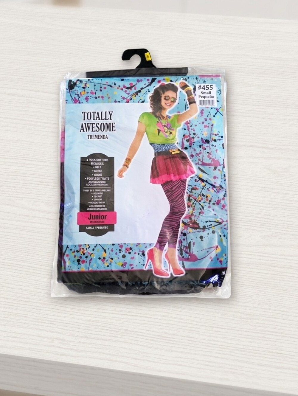 Junior Women's Patterned Leggings - Black/Pink